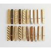 Gold and Silver Wooden Clothespins 7.3 Cm 20 Pieces