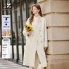Xiangying Women's Asymmetric Double-Sided Wool Blend Coat
