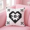 Pixel art print texture Cushion Cover Pillow Case Soft Friendly Fabric  Concealed Zipper
