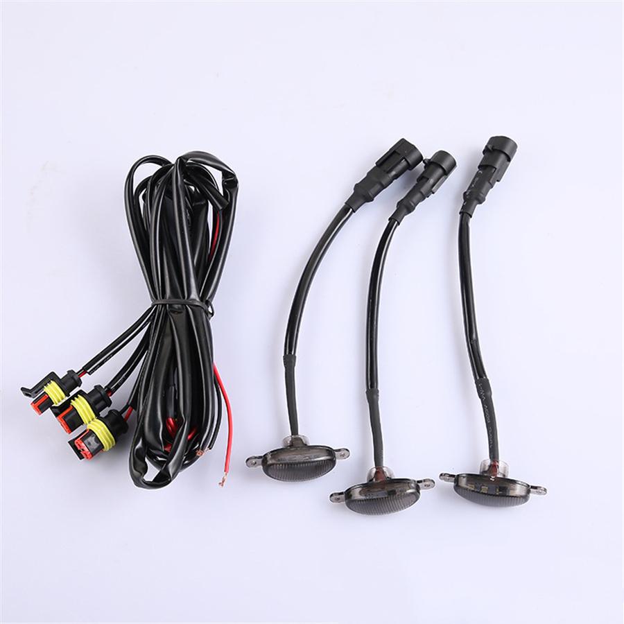 Новые 3 шт. светодиодные накладки на решетку радиатора в стиле Raptor для Chevrolet Silverado 1500 16-21