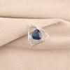 Лондонский голубой топаз Драгоценный камень 925 Проба Серебро Ювелирные изделия Подвеска с цирконом для помолвки CZP-10- 11