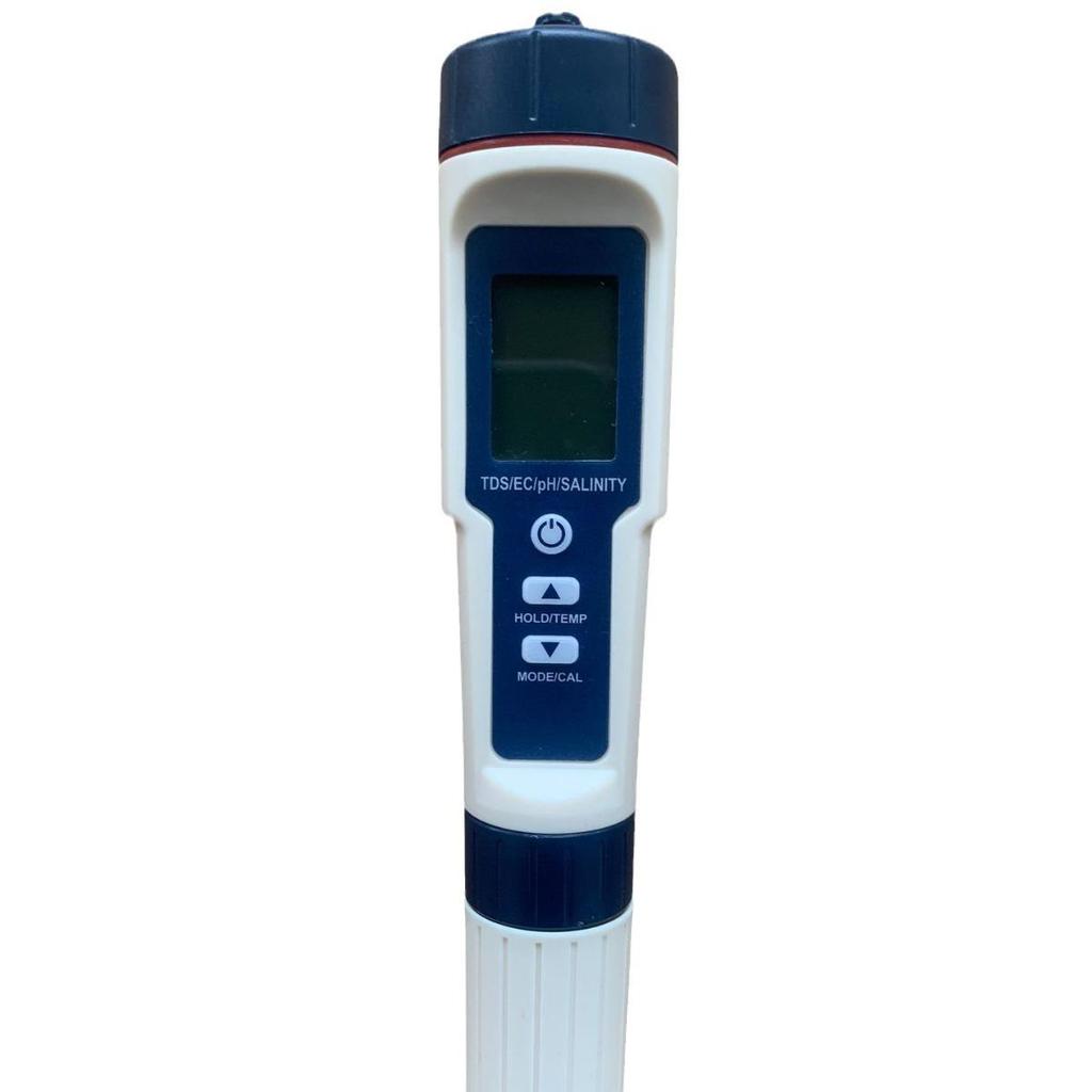 Water Quality Tester 9909: 5-in-1 Multifunctional Pen for pH, Acidity, Salinity, and TDS Measurement.