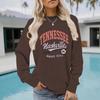 Women's Autumn/Winter Long-Sleeve Music City Print Pullover Sweatshirt