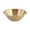 Корейская миска из нержавеющей стали золотистого цвета — для салатов, десертов, горячих блюд, гарниров и соусов.