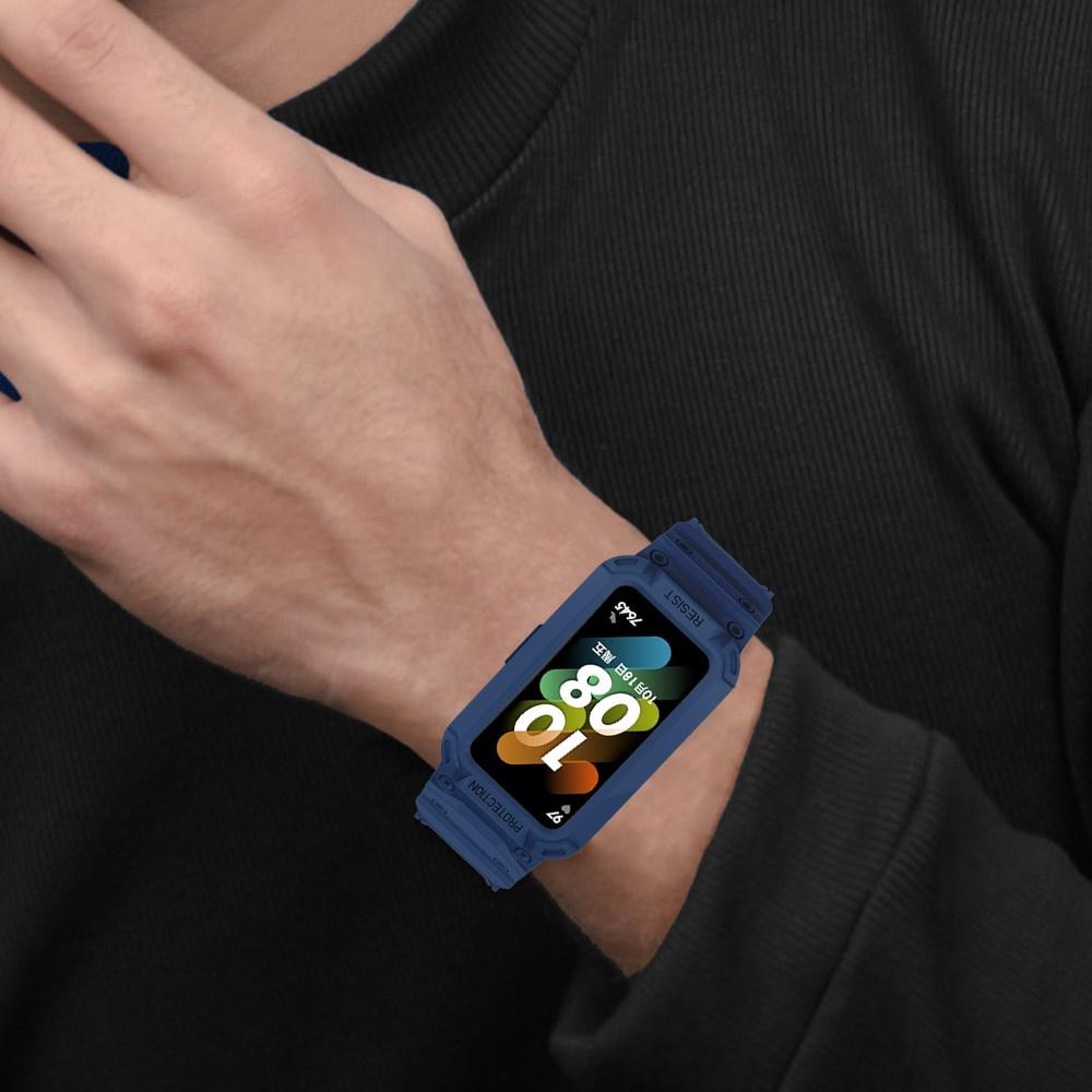 Strap with Case for Huawei Band 6 / Huawei Band 7, Blue