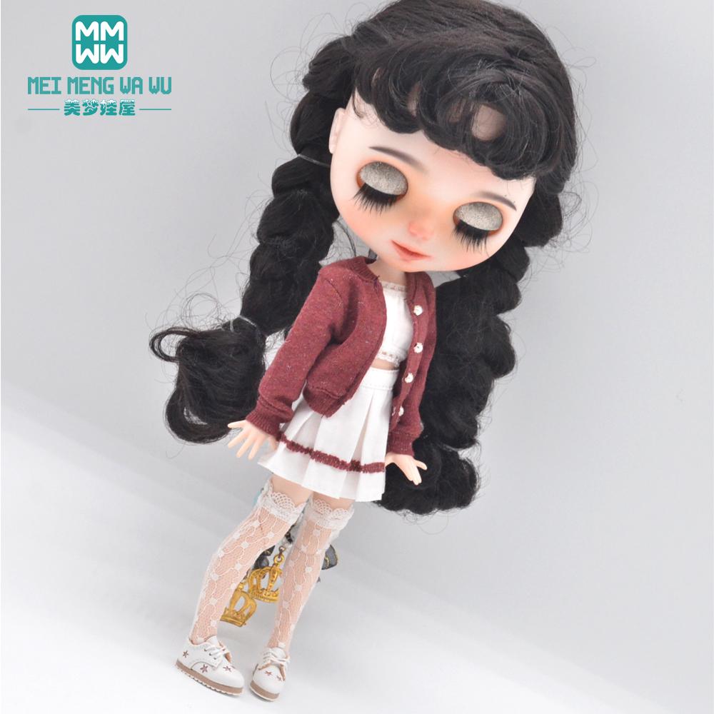 Одежда для кукол Blyth Модный фиолетовый шерстяной кардиган из трех частей для игрушек Azone OB23 OB24 аксессуары для кукол