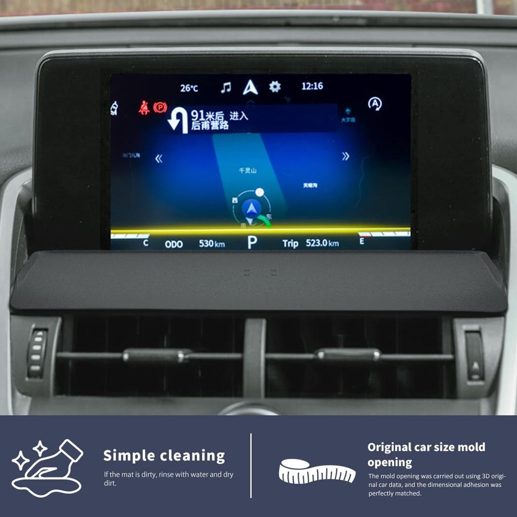 Коврик Auovo для приборной панели, защитная крышка центральной консоли, солнцезащитный козырек, коврик для приборной панели, совместимый с аксессуарами Lexus NX 2018, 2019, 2020, 2021, приборная панель