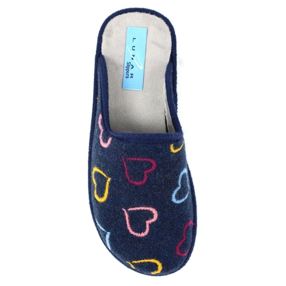 Lunar Womens/Ladies Love Mule Slippers