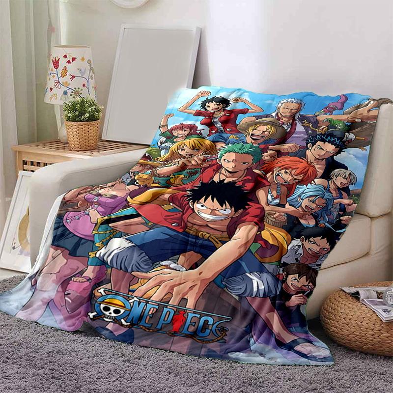 1pc Zoros Symbolic Sword Soft Throw Blanket Flannel All Season Light Weight Living Room/Bedroom Warm Blanket. M7270157