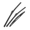 For Peugeot 107 2005-2014 2006 2007 2008 2009 Wiper Front & Rear Wiper Blades Windshield Windscreen Window Brushes 26"+26"+12
