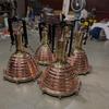 Морской Медный Латунный Подвесной Светильник Большой Промышленный Морской Судовой Светильник, Прибрежный Потолочный Светильник, Ретро Морское Освещение Набор из 4