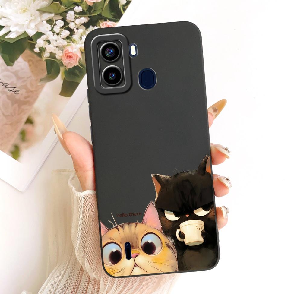 С отпечатками пальцев Для Tecno Pop 6 Чехол-крышка Роскошный Модный Крутой Кавайный Милый Расписной Силиконовый Funda Для Tecno Pop6 BE7 Корпус