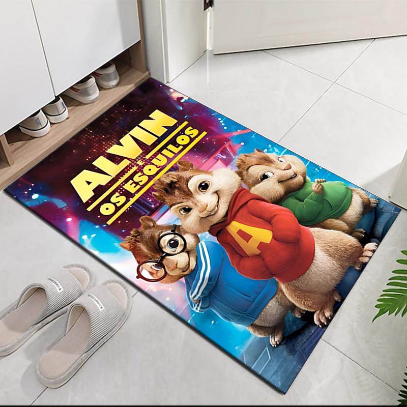 Alvin and the Chipmunks Printed Carpetrugfor Office Chair Living Room Bedroom Kitchen Room Decor Gifts