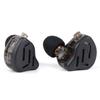 KZ ZAX (7BA+1DD) Гибридные Hi-Fi наушники, Сделано в Китае с 10-мм динамическими драйверами PEK и 7 оригинальными арматурными драйверами (Без микрофона, черный)