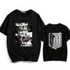 Attack On Titan Japanese Anime T-Shirts for Men and Women, Printed Cotton Short Sleeve T-Shirts, Oversized Fashion T-Shirts