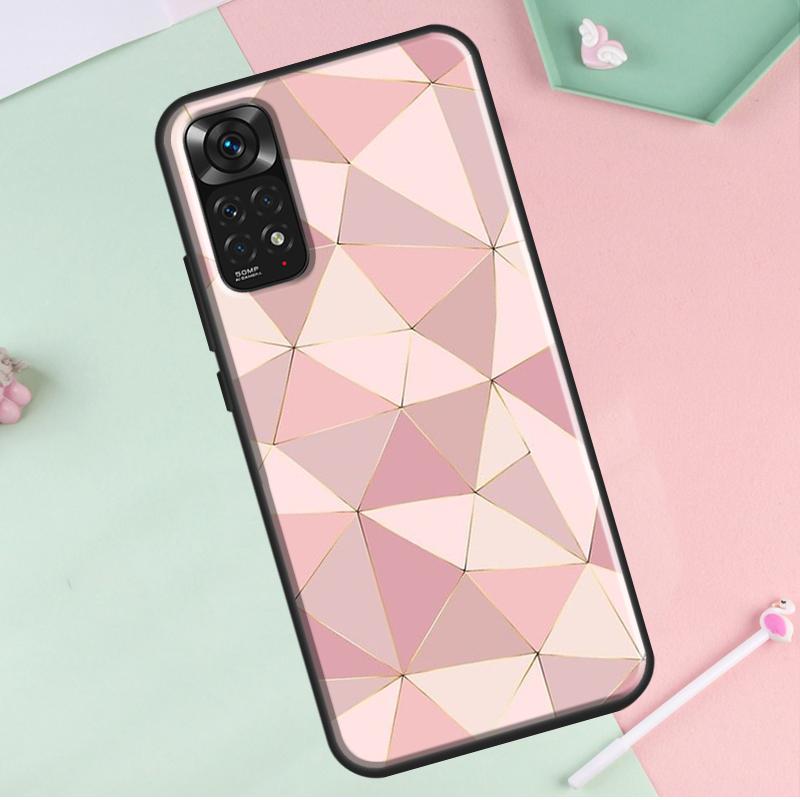 Love Rose Gold Style For Redmi Note 12 Pro Plus Cover For Redmi Note 10 8 9 11 Pro 12S 11S 10S 9S 9C 10C 12C Case