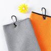High Water Absorption Microfiber With Carabiner Hook Cleans Clubs Cleaning Towels Golf Towel
