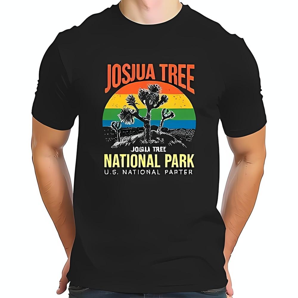 Vintage Joshua Tree National Park TShirt Retro Sunset