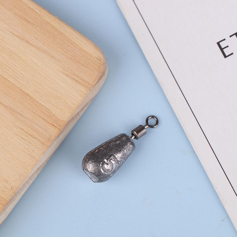 10 шт. свинцовых грузил обратного рыболовного грузила вращающееся кольцо в форме восьмерки скользящее свинцовое грузило в форме капли воды