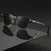 Brand New High Quality Square Sunglasses Men Europe and US Popular Business Eyebrow Classes Sun Glasses for Male