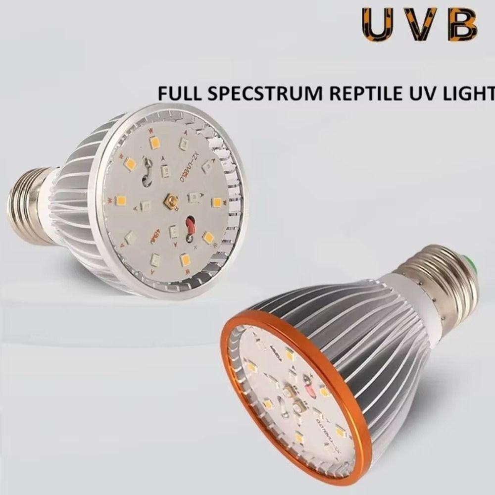 Светодиодная лампа для рептилий UVA UVB Маленький питомец Обогревающая лампа Террариумная лампа для черепахи ящерицы змеи