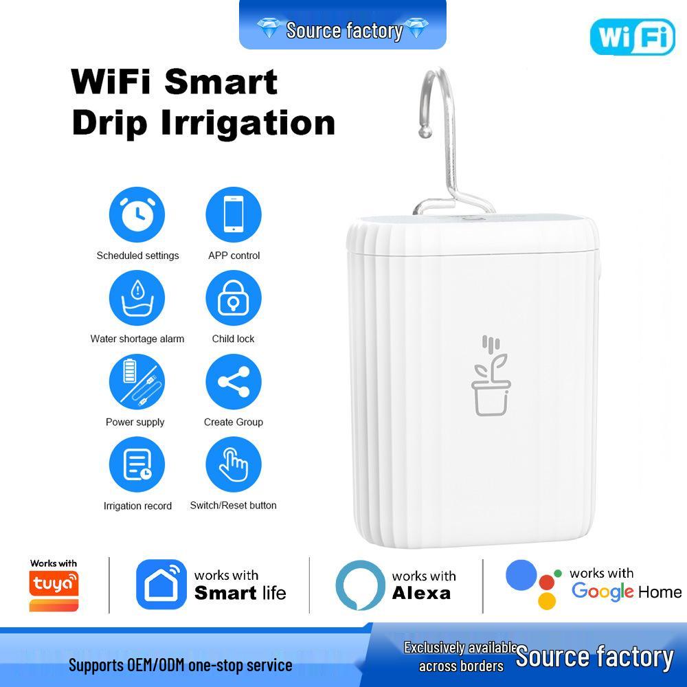 Умный WiFi Автополив для цветов: Мобильный удаленный таймер и капельное орошение для дома и балкона