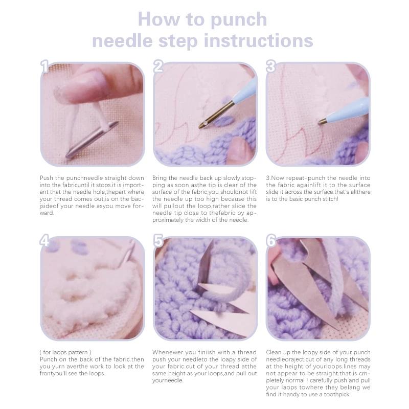 Вышивка Punch Needle для взрослых Наборы для самостоятельного изготовления Пейзаж Планетарного Космического Корабля Набор для вышивки Punch Needle Сделай сам Наборы для творчества