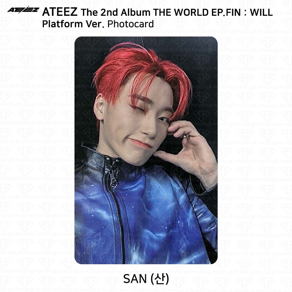 ATEEZ Второй альбом WORLD EP.FIN WILL Platform Ver. Наклейка Polaroid для фотокарточек