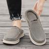 Men's Shoes Large Size Summer New Casual Shoes Fashion Outdoor Canvas Half Slippers Trend Foot Cover Lazy Shoes