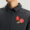 adidas FW25 Год Лошади Ограниченная серия CNY Новый год Двусторонняя тканая куртка Водостойкая Флис Спортивная Повседневная Свободная куртка Мужская куртка KE4057