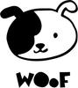 Printtoo Woof Word With Dog Face Design Diary Card Square Wooden Rubber Stamp-2 x 2