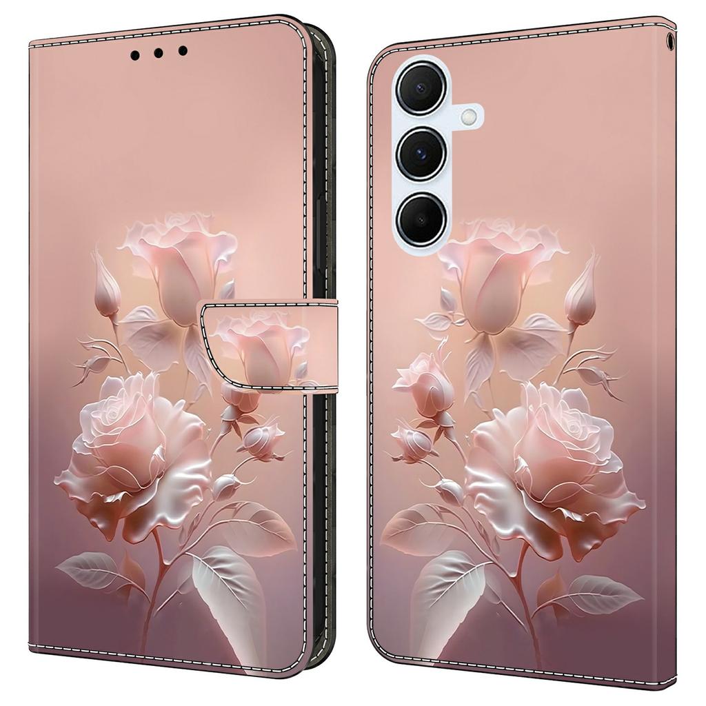 Чехол для Samsung Galaxy A16 5G/4G с печатью узора, противоударный кожаный чехол-книжка с кошельком для телефона