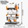 MOOXI MOC Космическая Война Brickheadz Межзвездный Sci-Fi Робот Совместимые Фигурки Строительные Блоки Игрушки Для Взрослых Для Детей Подарок Кубики