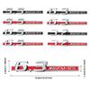 EJG4   1PCS 3D ABS Car Side Fender Emblem Decoration Sticker Auto Modification Accessories for Mercedes Benz 3.2 5.5 6.3 6.5 AMG Badge