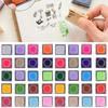 2 коробки штемпельной подушки 20 цветов нетоксичные детские чернила ручной работы для поделок