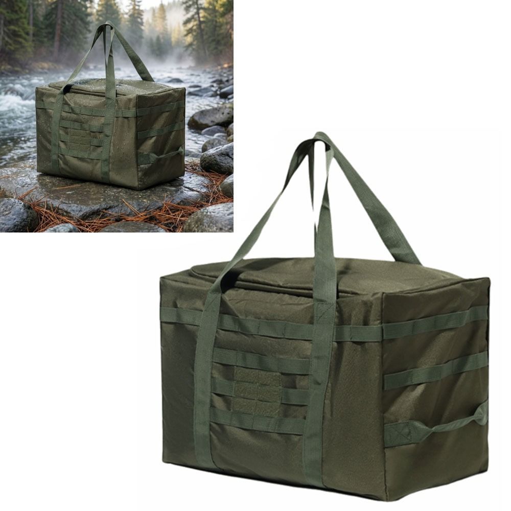 Oxford Fabric Large Capacity Bag Thickened Waterproof Duffel Bag Durable Utility Tote Bag  Camping