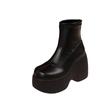 Shoes for Women 2024 New Super High Heel 8CM or Above Fashion Women's Boots Height-increasing Thick Sole Punk Platform Boots