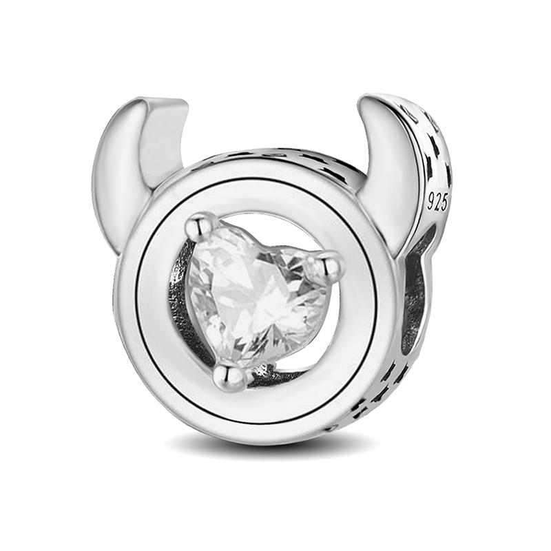 Медь Двенадцать Созвездий Любовное Сердце Циркониевые Бусины Сделай Сам Браслет Браслет Изготовление Подарок Высококачественная Изысканная Ювелирия