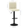 VidaXL Set of 2 Bar Stools, Pub Chair, Bistro Seat, Furniture for Dining Room Kitchen Living Room Home Interior, 334304