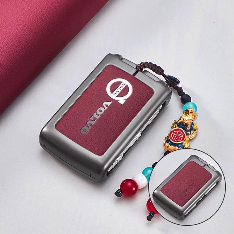 Чехол для ключа Volvo: Совместимо с XC60, S90, S60, XC90, XC40 - Сумка с модифицированной пряжкой