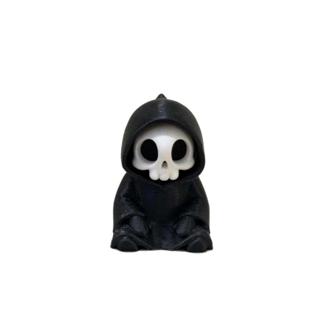 Cute Grim Reaper Toy PLA Halloween Miniature Ghost Desk Statue 3D Printed Doll Bookshelf