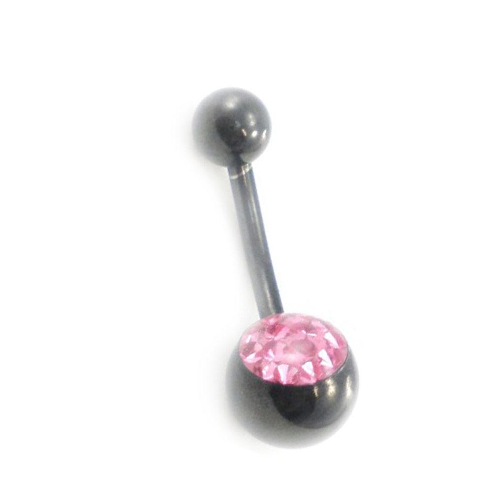 Les Trésors De Lily [I9488] - Pink 'Crystal' Body Piercing