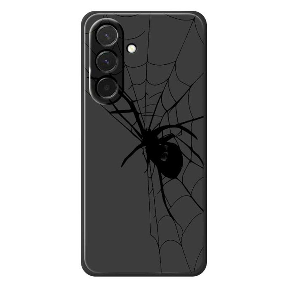 For Samsung Galaxy A36 5G Case Spider Pattern Printing Straight Edge TPU Phone Back Cover