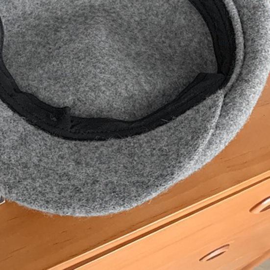 Женский берет однотонный куполообразный шляпа художника с коротким козырьком теплая головной убор зимний модный аксессуар