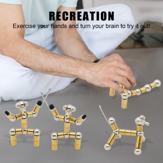 Магнитная ручка для декомпрессии, металлическая игрушка для письма, снятие стресса, многофункциональная деформируемая ручка для письма, детская игрушка