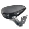 Bike Backrest Support PU Leather Electric Bicycle Rear Passenger Seat Backrest with Metal Support Soft Sponge Cushion
