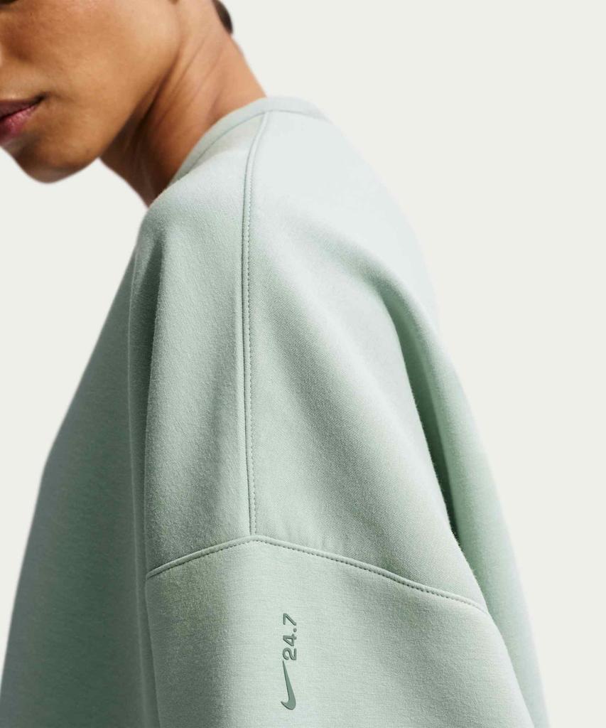 Nike 24.7 Невероятно мягкий топ оверсайз с круглым вырезом, быстросохнущий, W - Пар:Голландский зеленый / Hq8194-006