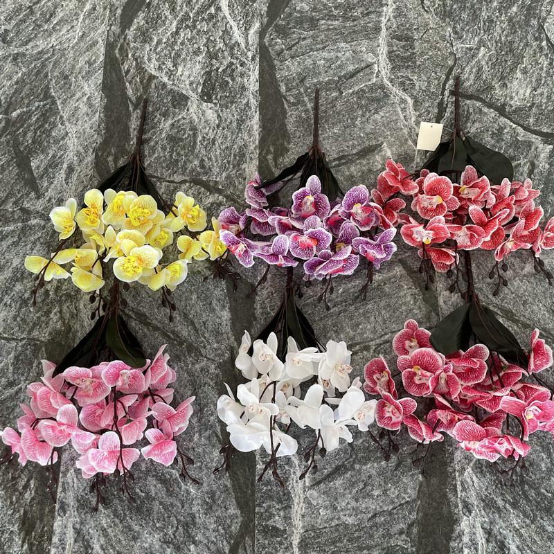 Bouquet Simulated Orchid For Wedding Decoration Home Living Room Arrangement