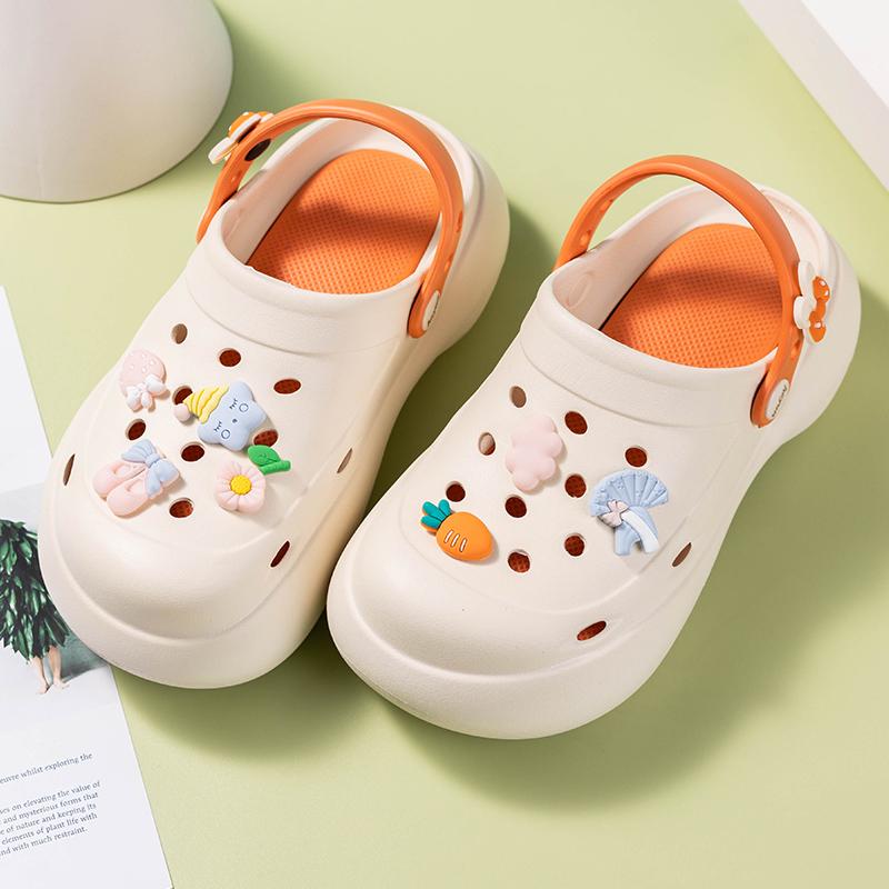 2024 Лето Новые Туфли На Высоком Каблуке Muffin Bottom Tide Outside Wear Тапочки Baotou Пляжные Туфли На Платформе Тапочки Женские Нескользящие Тапочки