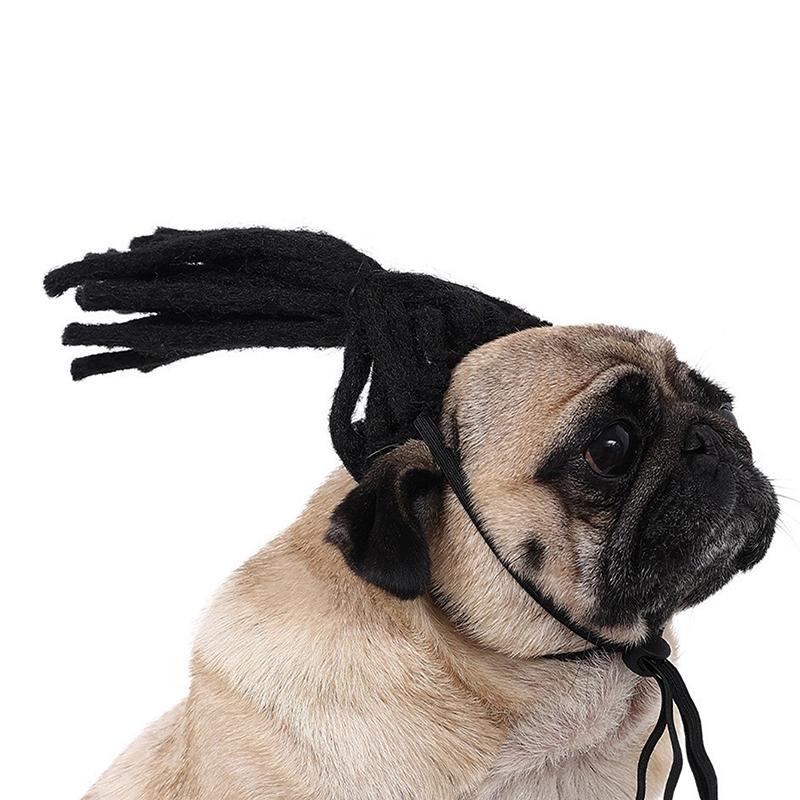 Кошка Собака Домашние животные Парики Головной убор Забавный костюм Щенок Трансвестит Косплей Одевание Милые питомцы Набор для волос Забавный реквизит Головные уборы Аксессуары